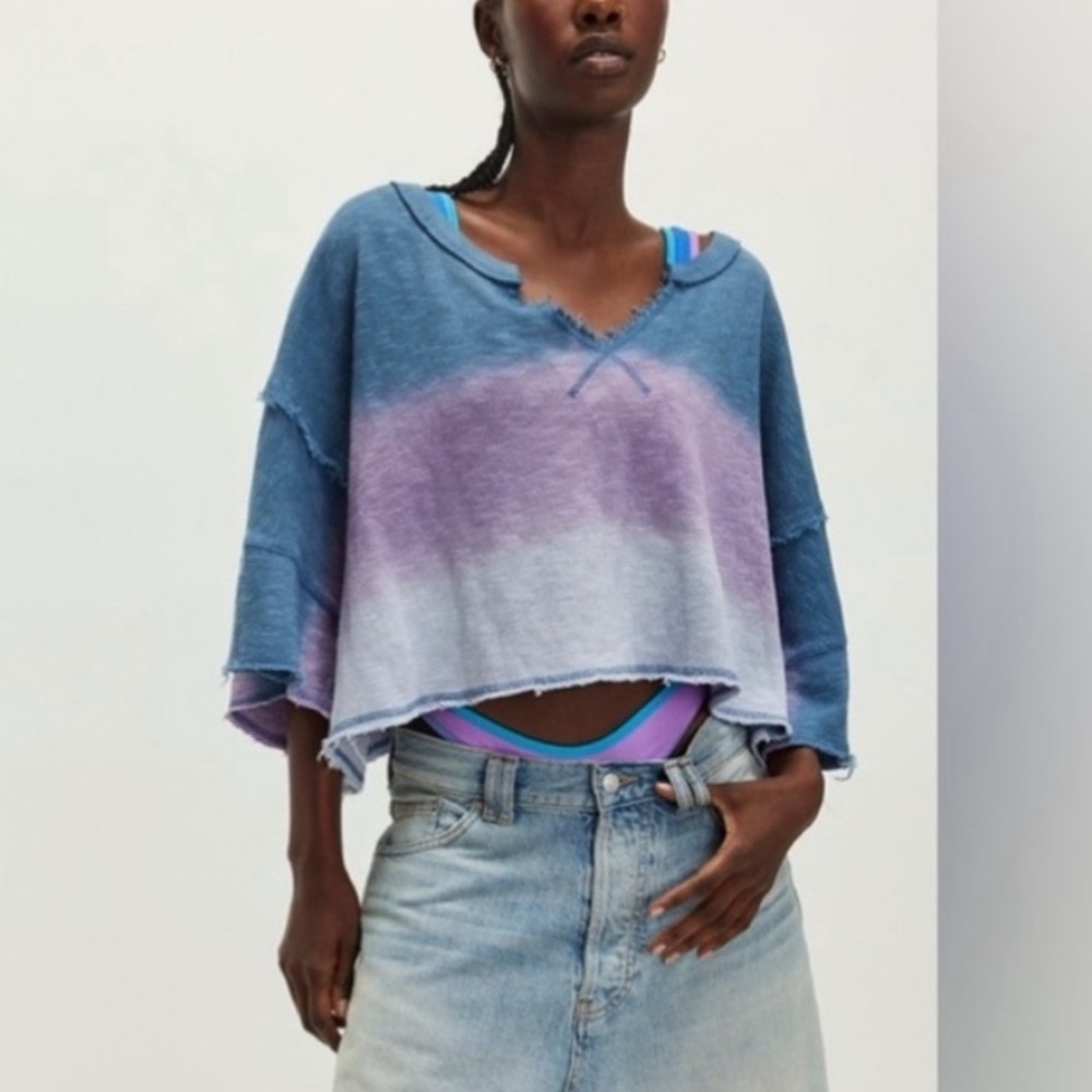 Free People - We the Free, After Midnight Washed tee. Size Medium. NWOT